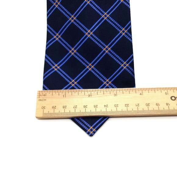 Ralph Lauren Mens Dress Tie 100% Imported Silk Accessory Business Office Blue - Picture 3 of 6